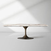 Vincenza Marble-Look Ceramic Dining Table